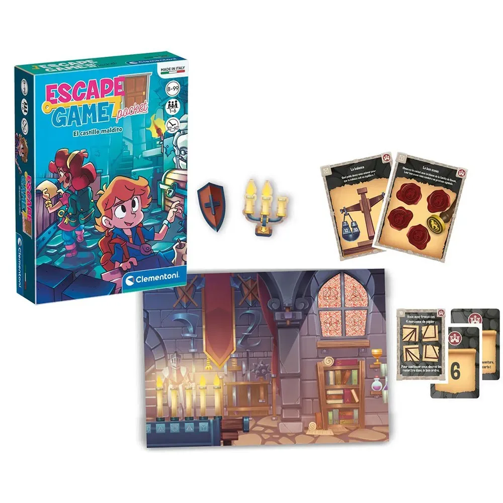 Escape Room Kasteel Bordspel Spaanse Versie från Clementoni – kartong