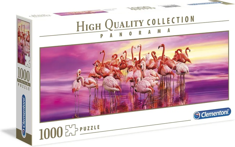 Flamingo - High Quality Collectie - Panorama - Puzzel - 1000 Stukjes - Vanaf 14 jaar from Clementoni, Multi kleur edition – box