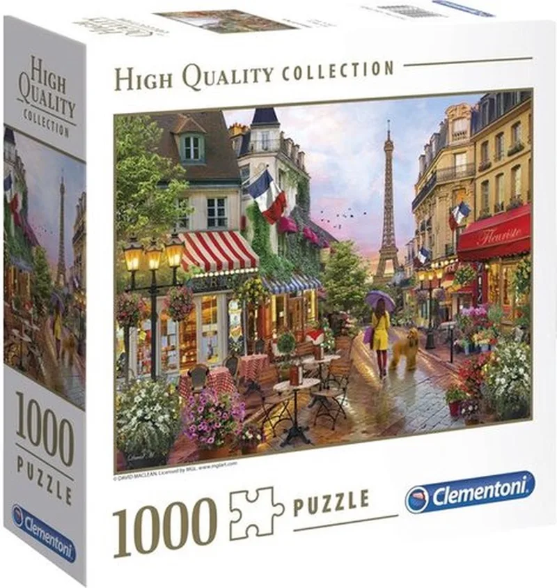 Flowers In Paris puzzel 1000 stukjes - Legpuzzel from Clementoni – box
