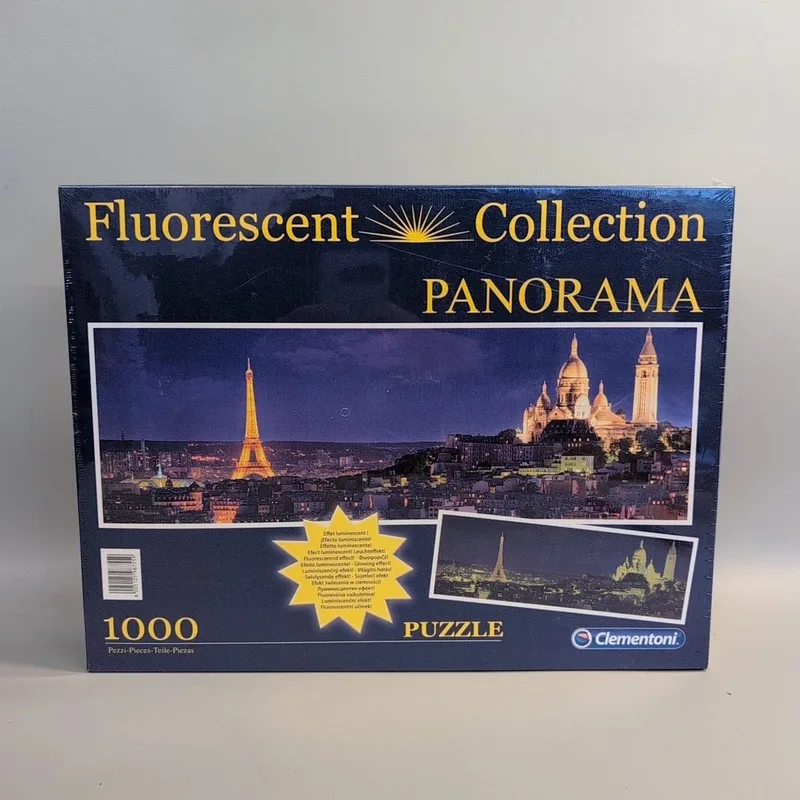 Fluoriscerende Panorama Puzzel Parijs from Clementoni – box