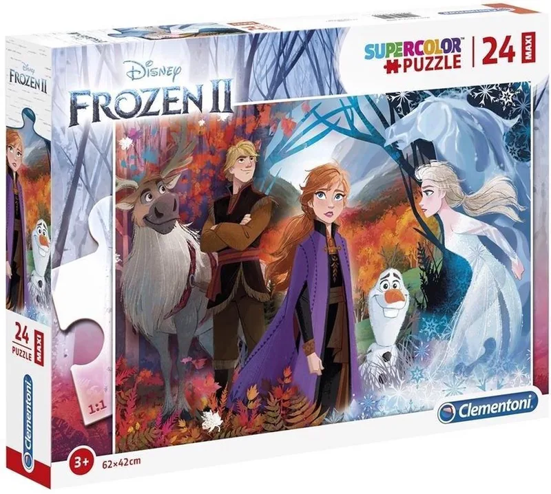 Frozen 2 Maxi Puzzel 24st from Clementoni, Pink edition – box