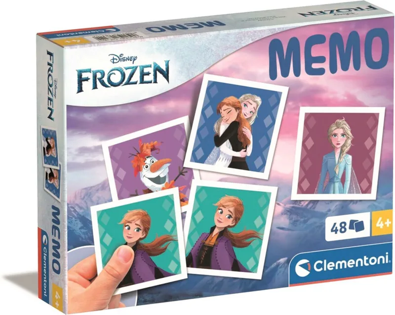 Geheugenspel voor kinderen - Frozen - 48 Kaarten - Geheugen spel - Educatief Speelgoed - Vanaf 4 jaar) van Clementoni, editie Roze – doos
