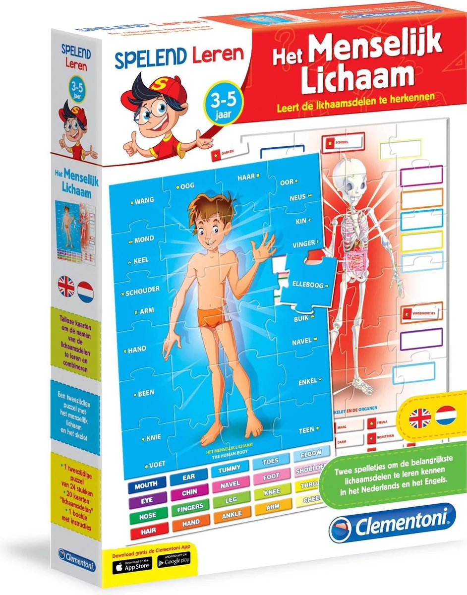 Het Menselijk Lichaam de Clementoni, édition Multi kleur – boîte