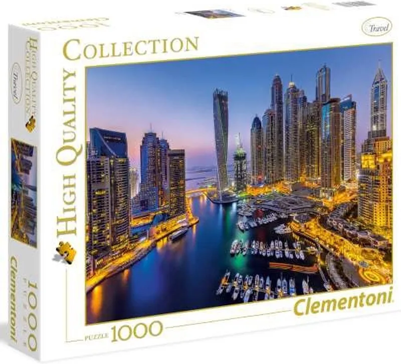 High Quality Collection - Puzzel 1000 Stukjes - Dubai - Puzzel Voor Volwassenen van Clementoni, editie Multi kleur – doos