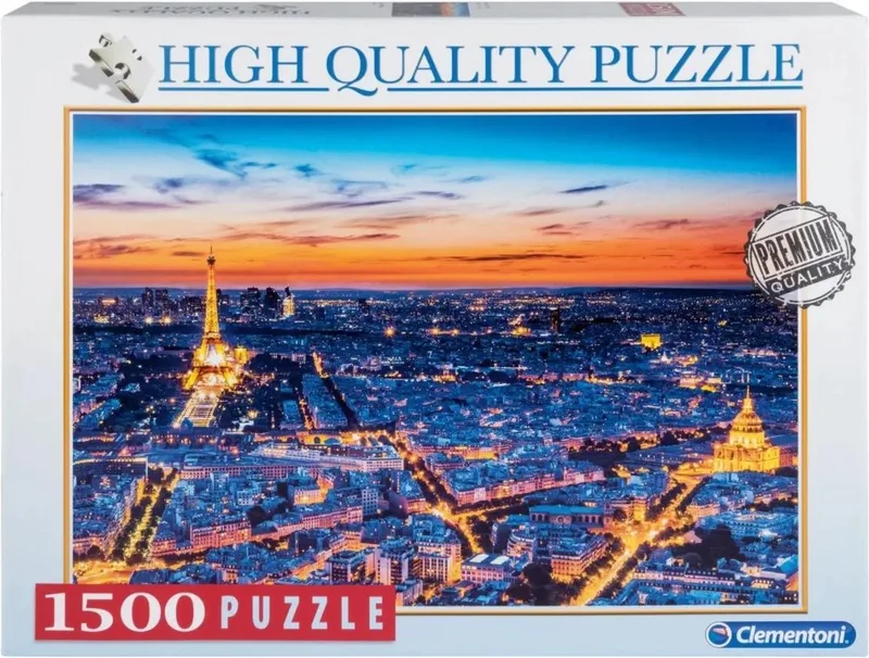 High Quality puzzel - Parijs - 1500 stukjes van Clementoni, editie Meerkleurig – doos