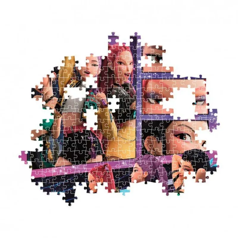 K-Pop Demon Hunters Puzzel 1000 Stukjes - Compact Huntrix Legpuzzel - Kpop Cadeau voor Volwassenen vanaf 14 Jaar von Clementoni, Ausgabe Lila – Schachtel 2 von 6