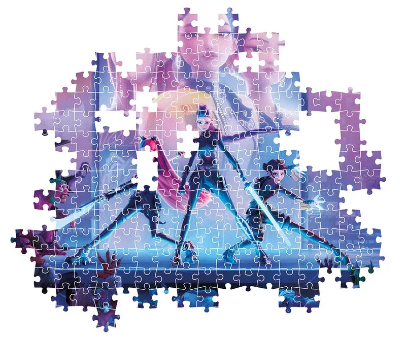 K-Pop Demon Hunters Puzzel 1000 Stukjes van Clementoni Compact - Kpop Huntrix Legpuzzel - K Pop Hobby Cadeau voor Kinderen vanaf 6 Jaar von Clementoni, Ausgabe Neon – Schachtel 2 von 5