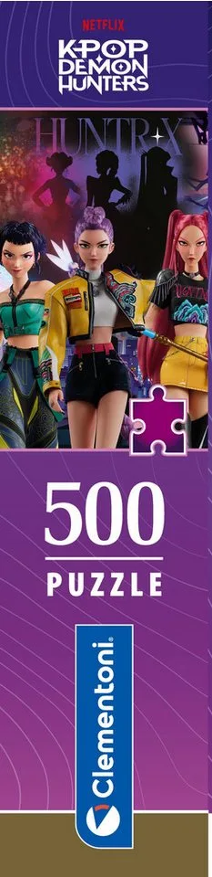 K-Pop Demon Hunters Puzzel 500 Stukjes van Clementoni Compact - Kpop Huntrix Legpuzzel voor Kinderen - K Pop Hobby Cadeau vanaf 6 Jaar from Clementoni, Multicolour edition – box 4 of 4