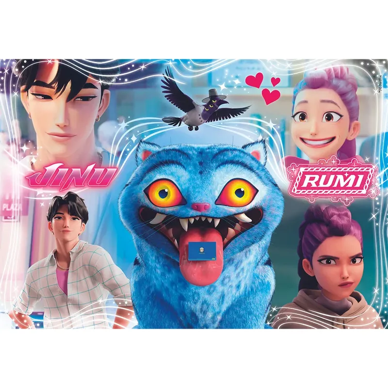 K-Pop Demon Hunters Puzzel Maxi 104 Stukjes van Clementoni Supercolor - Kpop Huntrix - K Pop Legpuzzel Cadeau voor Kinderen vanaf 6 Jaar von Clementoni, Ausgabe Mehrfarbig – Schachtel 4 von 5