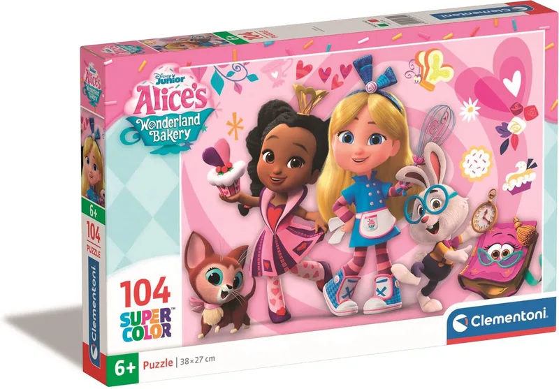 Kinderpuzzel - 104 Stukjes - Alice Bakery Disney - Vanaf 6 Jaar from Clementoni, Multicolour edition – box