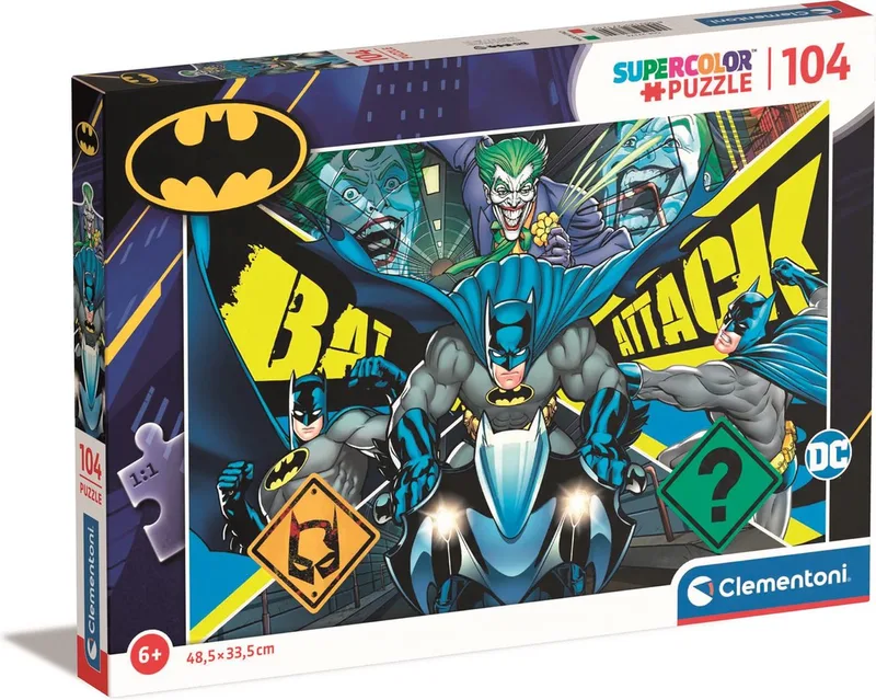 Kinderpuzzel - 104 Stukjes - Batman 2023 - Puzzel Vanaf 6 Jaar van Clementoni, editie Batman1 – doos