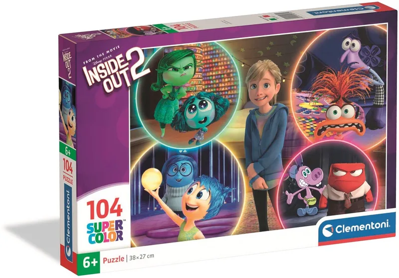 Kinderpuzzel - 104 Stukjes - Inside Out 2 - Puzzel Vanaf 6 Jaar from Clementoni, Multicolour edition – box