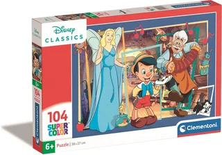 le Puzzle européen Made in Italie Puzzle Pinocchio - 100 à 149 pièces de Clementoni, édition Multicolore – boîte 1 sur 2