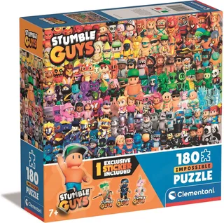 Kinderpuzzel - 180 Stukjes - Impossible Square Box Stumble - Puzzel Voor Kinderen - Vanaf 7 Jaar de Clementoni, édition Multicolore – boîte 1 sur 2