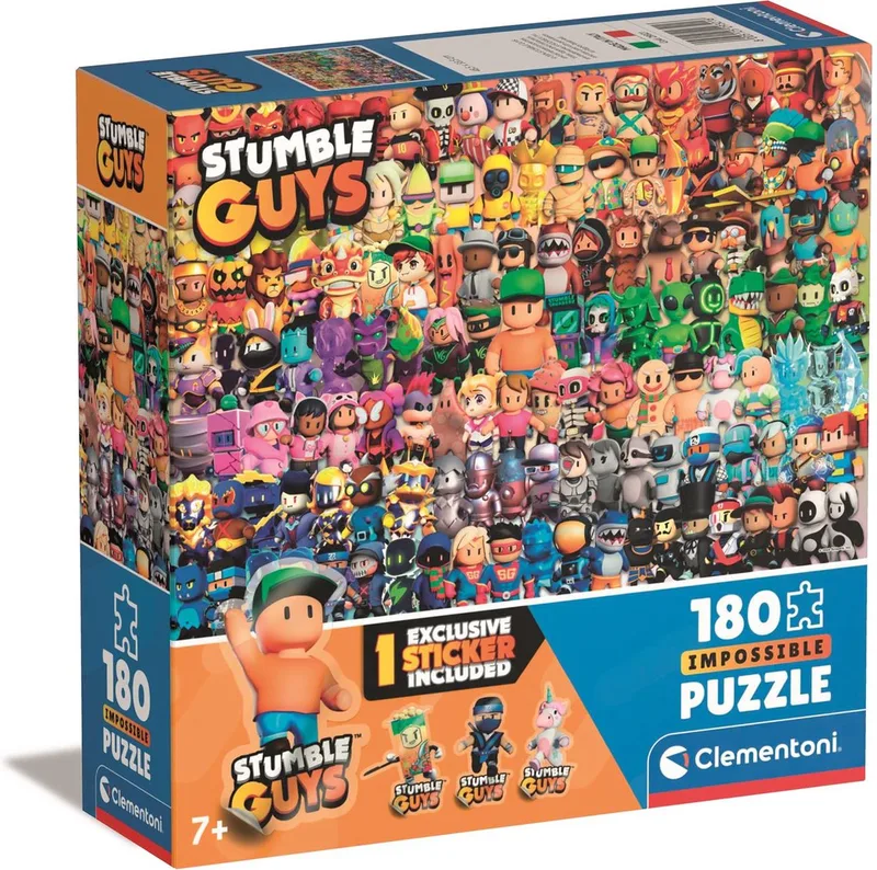 Kinderpuzzel - 180 Stukjes - Impossible Square Box Stumble - Puzzel Voor Kinderen - Vanaf 7 Jaar van Clementoni, editie Meerkleurig – doos