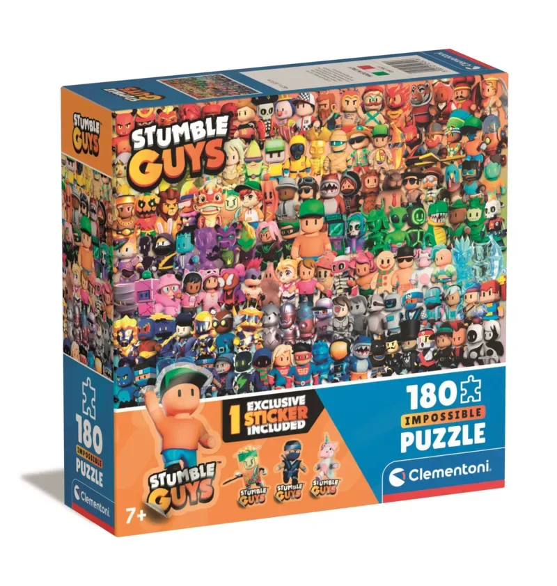 Kinderpuzzel - 180 Stukjes - Impossible Square Box Stumble - Puzzel Voor Kinderen - Vanaf 7 Jaar de Clementoni, édition Multicolore – boîte 2 sur 2