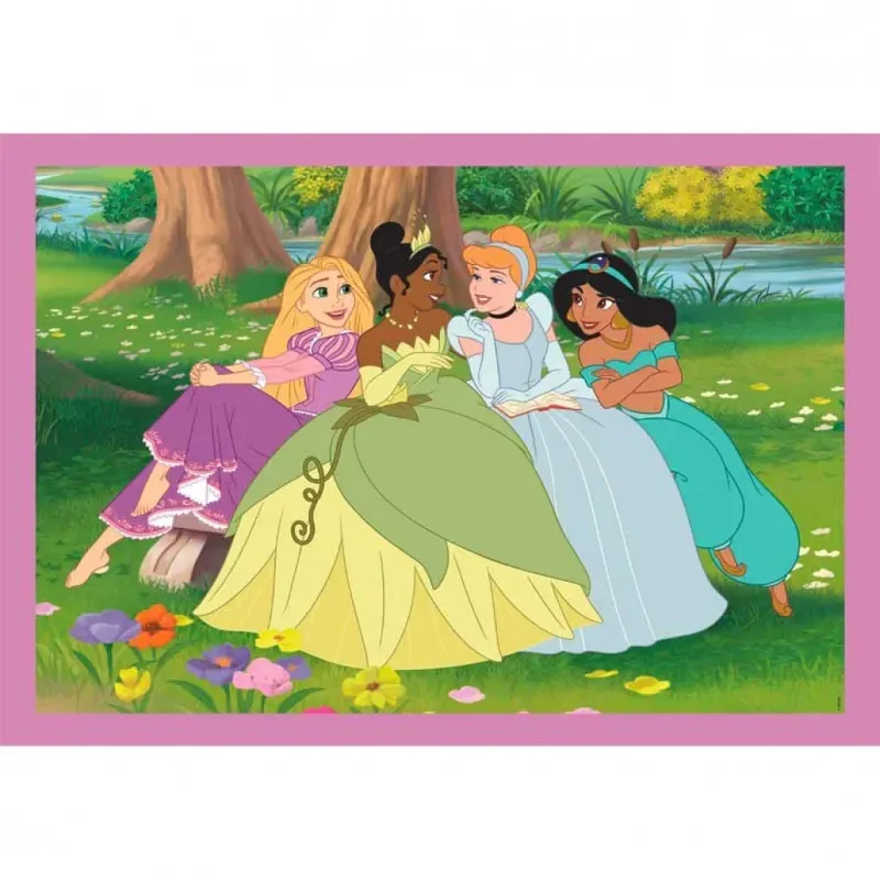 Kinderpuzzel 4 in 1 - Disney Princess - 12, 16, 20 en 24 Stukjes - Puzzel Vanaf 3 Jaar from Clementoni, Multicolour edition – box 2 of 6