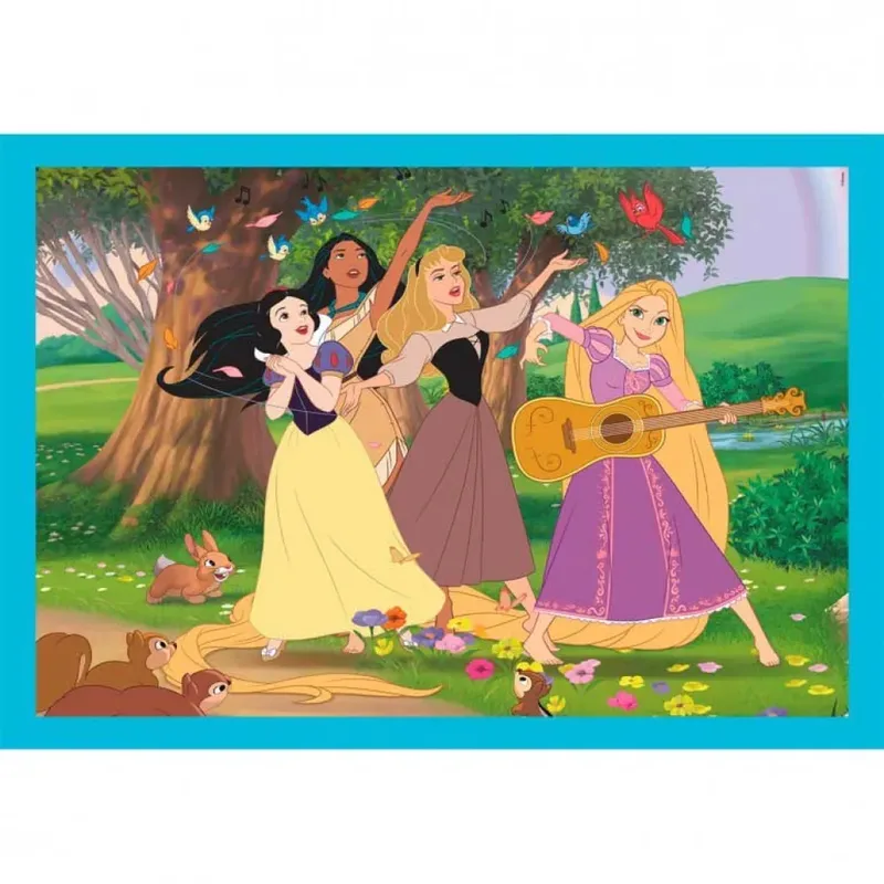 Kinderpuzzel 4 in 1 - Disney Princess - 12, 16, 20 en 24 Stukjes - Puzzel Vanaf 3 Jaar from Clementoni, Multicolour edition – box 5 of 6