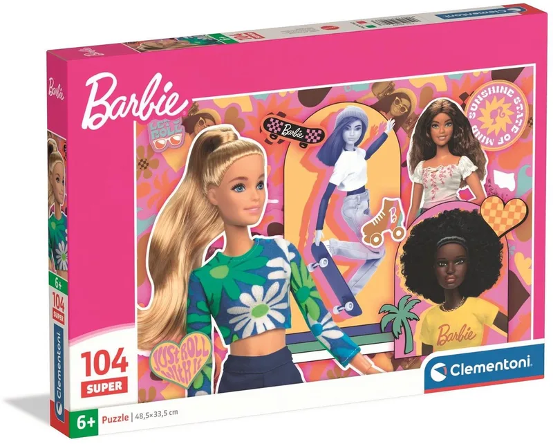 Kinderpuzzel Barbie Vol. 2 - Puzzel 104 Stukjes - Supercolor Collectie - Legpuzzel voor je Kind - Puzzels voor Kinderen vanaf 6 Jaar van Clementoni, editie Meerkleurig – doos