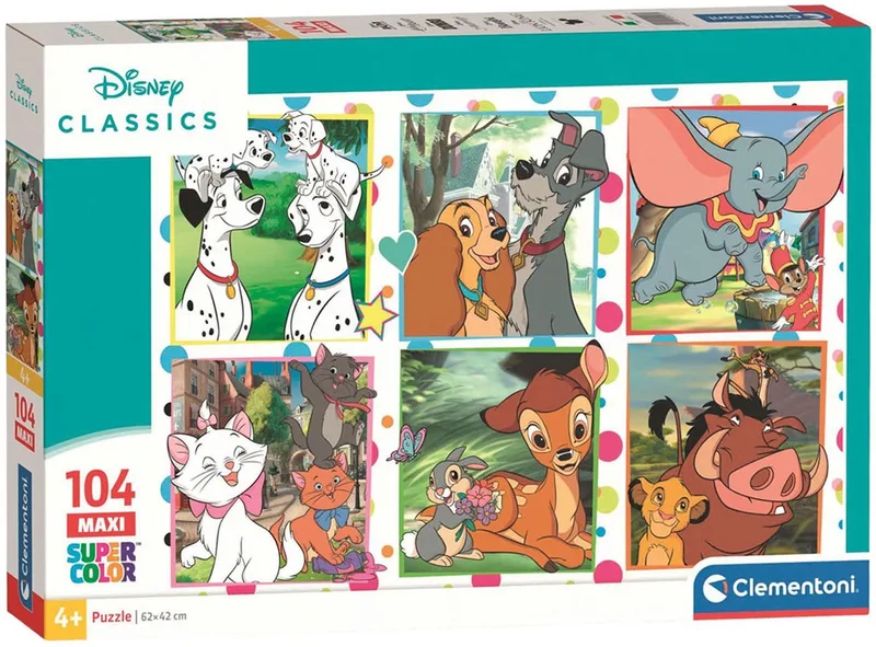 le Puzzle européen Made in Italie Puzzle Pièces XXL - Disney Classic - 100 à 149 pièces de Clementoni, édition Multicolore – boîte