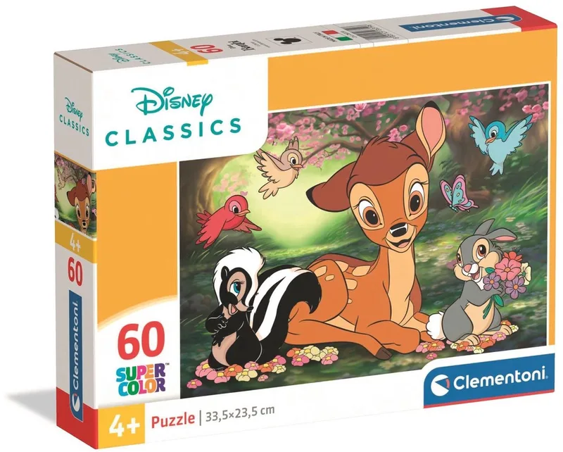 Kinderpuzzel Disney Classic - Puzzel 60 Stukjes - Legpuzzel en Educatief Speelgoed - Spelletjes en Puzzels voor Kinderen vanaf 4 Jaar von Clementoni, Ausgabe Mehrfarbig – Schachtel 1 von 3