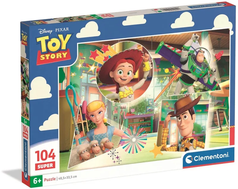 Kinderpuzzel Disney Frozen - Puzzel 104 Stukjes - Supercolor Collectie - Educatief Speelgoed - Puzzels voor Kinderen vanaf 6 Jaar von Clementoni, Ausgabe Orange – Schachtel