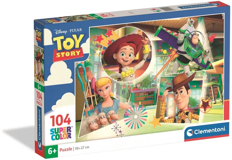 Kinderpuzzel Disney Toy Story - Puzzel 104 Stukjes - Legpuzzel voor je Kind - Educatief Speelgoed - Puzzels voor Kinderen vanaf 6 Jaar von Clementoni, Ausgabe Mehrfarbig – Schachtel