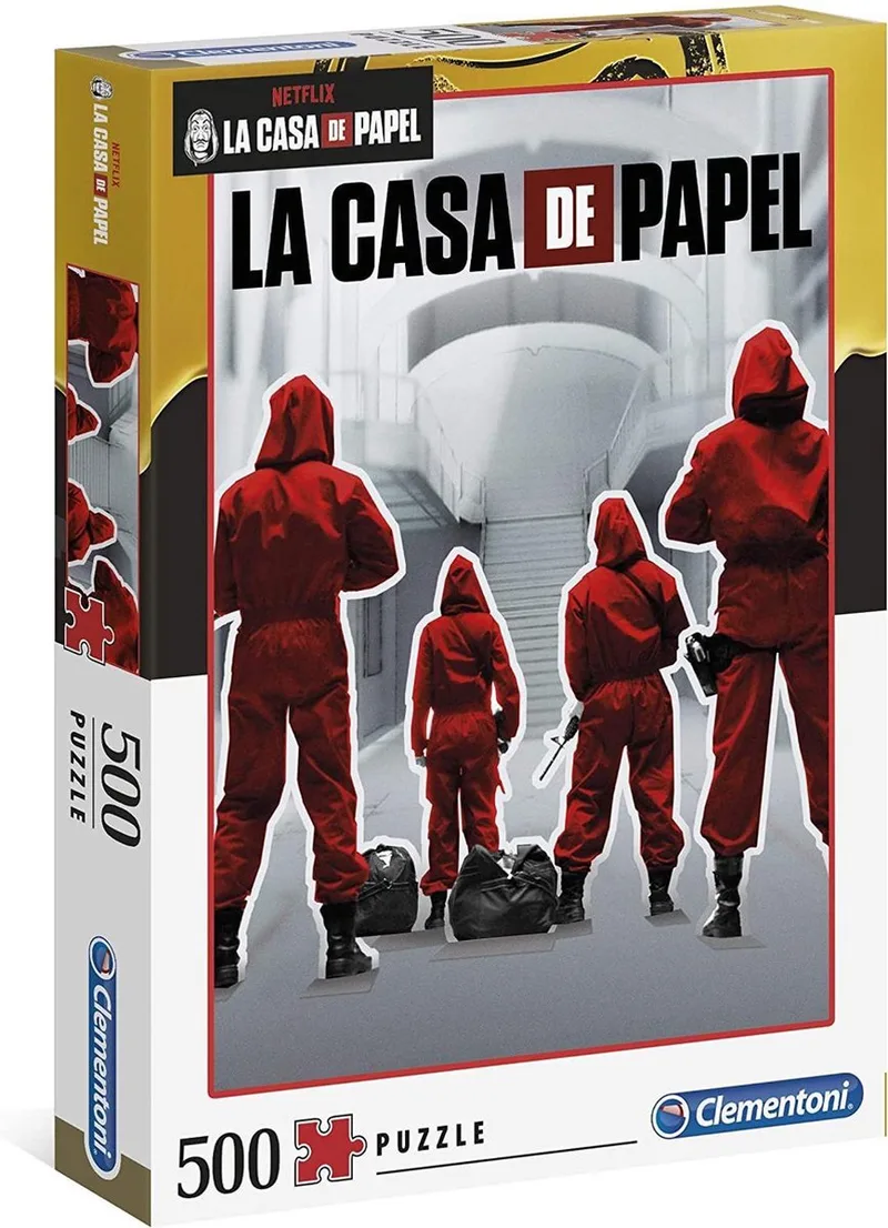 La Casa De Papel - 500 stukjes. van Clementoni, editie Meerkleurig – doos