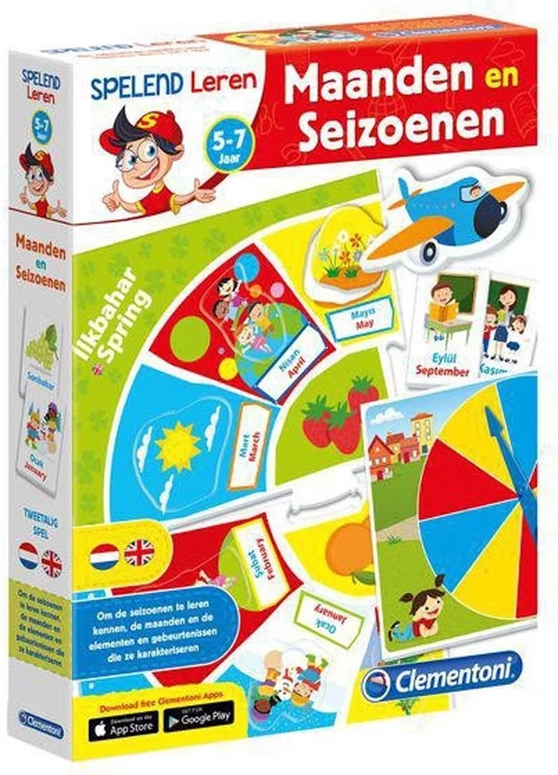 leer de Maanden en Seizoenen - Educatief spel from Clementoni, Multi Kleur edition – box