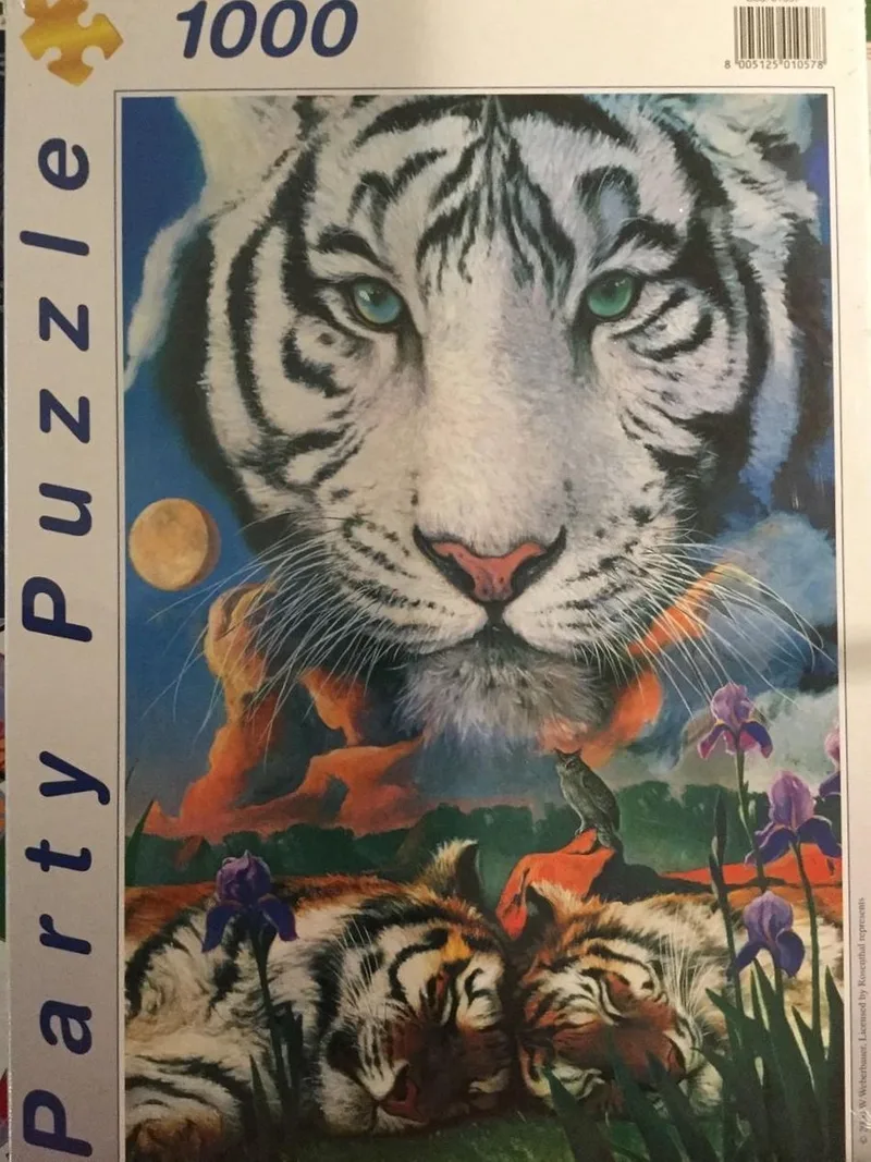 Legpuzzel - 1000 stukjes - Sleeping Tigers, Wederbauer van Clementoni, editie Multi-coloured – doos