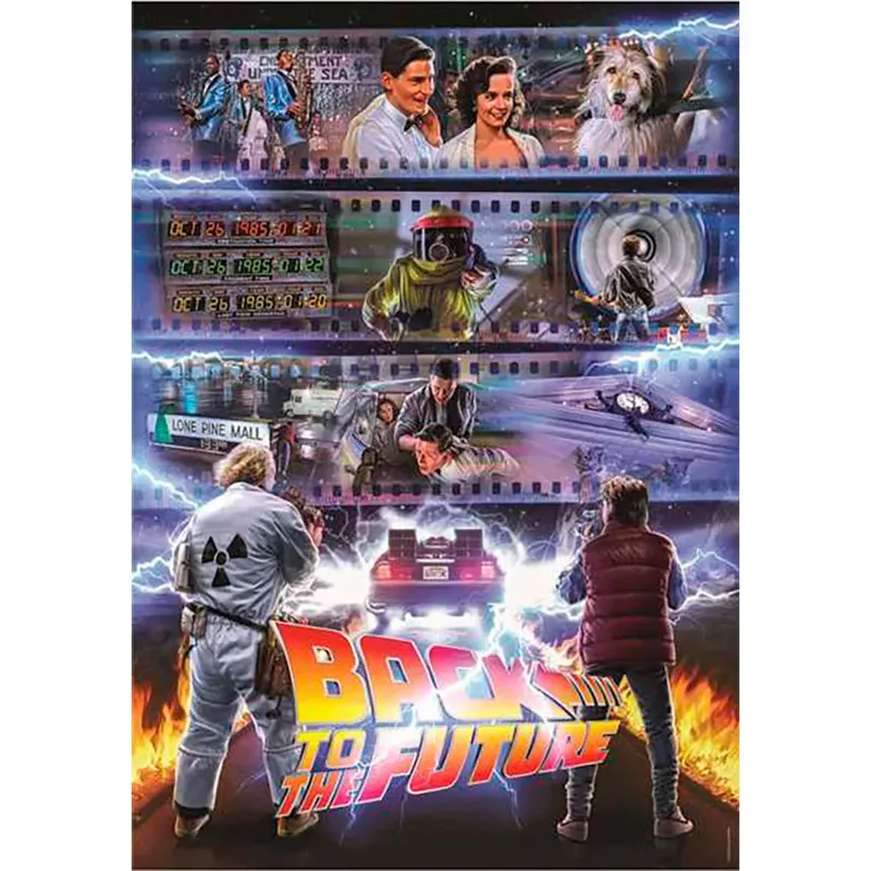 Legpuzzel Back to the Future - Puzzel 1000 Stukjes - Cult Movies Collectie - Compact Box - Puzzels en Legpuzzels voor Volwassenen from Clementoni, Multicolour edition – box 2 of 2