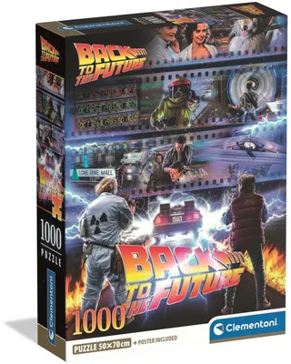 Legpuzzel Back to the Future - Puzzel 1000 Stukjes - Cult Movies Collectie - Compact Box - Puzzels en Legpuzzels voor Volwassenen from Clementoni, Multicolour edition – box 1 of 2