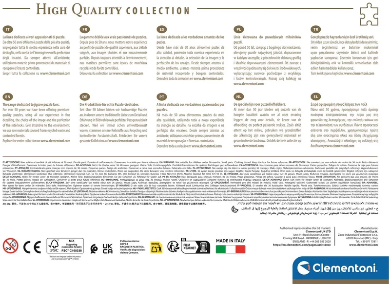 Legpuzzel Blue Street of Chefchaouen - Puzzel 500 Stukjes Marokko - High Quality Collection - Puzzels en Legpuzzels voor Volwassenen de Clementoni, édition Multicolore – boîte
