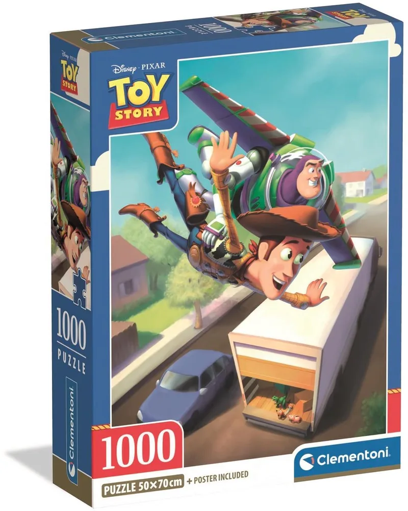 Legpuzzel Disney Toy Story - Puzzel 1000 Stukjes - Jigsaw Puzzle - Puzzels en Legpuzzels voor Volwassenen van Clementoni, editie Meerkleurig – doos