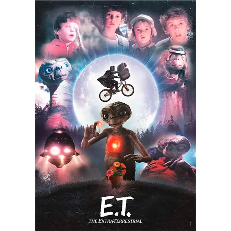 Legpuzzel E.T. - Puzzel 1000 Stukjes - Cult Movies Collectie - Compact Box Puzzle - Puzzels en Legpuzzels voor Volwassenen van Clementoni, editie Meerkleurig – doos 2 van 2