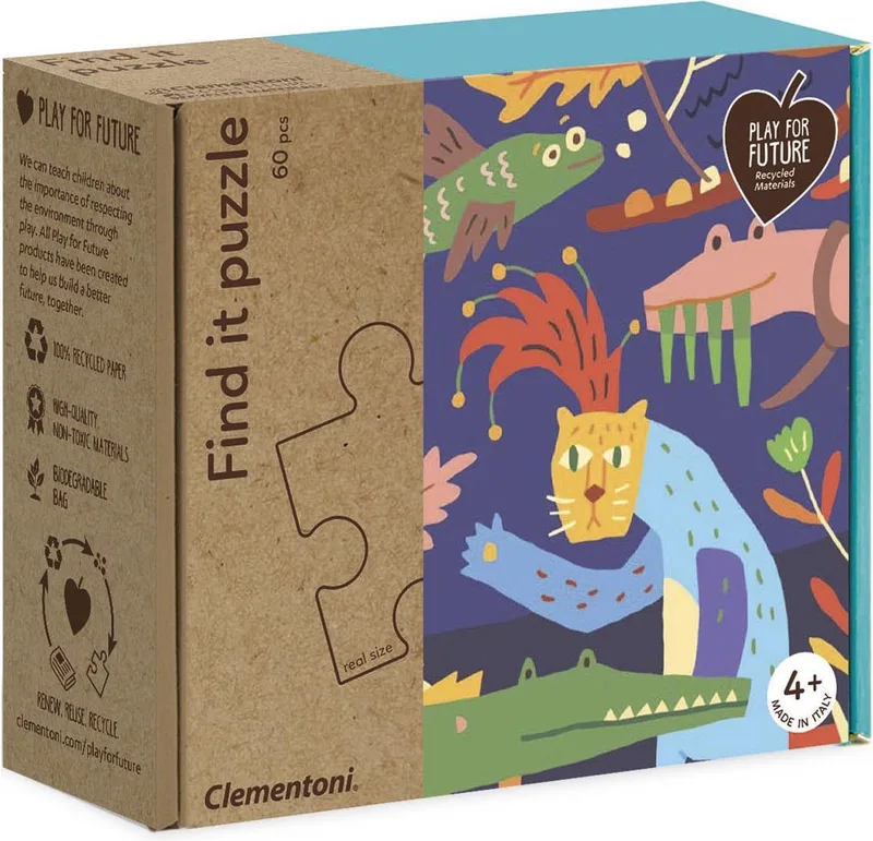 Legpuzzel Find It 60 Stukjes, puzzels kinderen van Clementoni, editie Multi kleur – doos