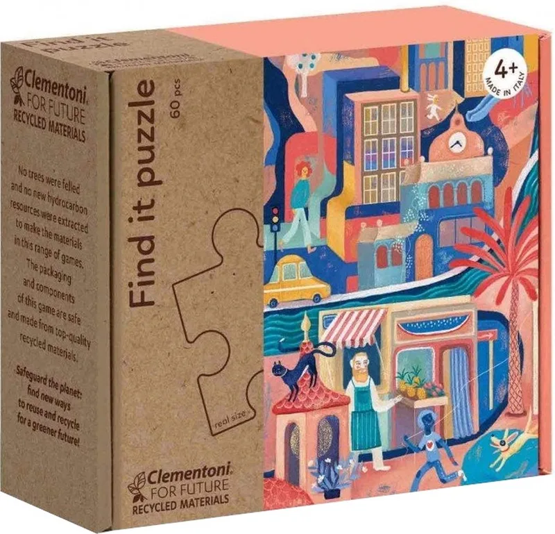 Legpuzzel Find It Sweetest City 60 Stukjes, puzzels kinderen from Clementoni, Multi kleur edition – box