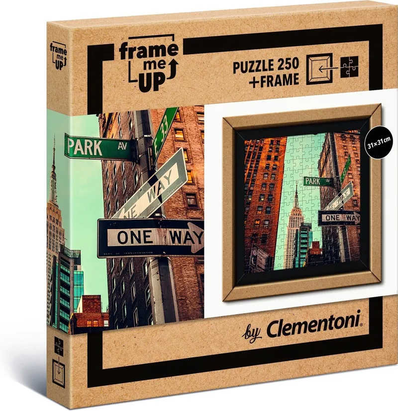 Legpuzzel - Frame Me Up Puzzel Collectie - One way - 250 stukjes, puzzel volwassenen van Clementoni, editie Multi kleur – doos