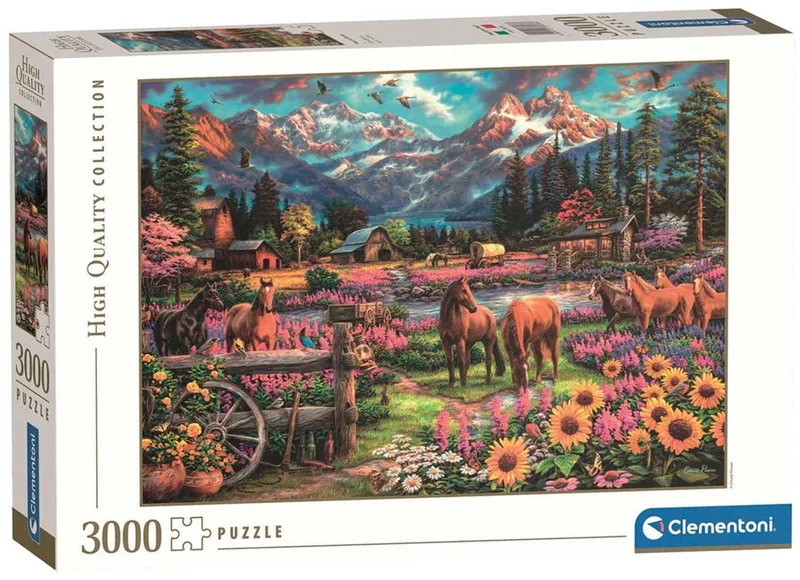 Legpuzzel Free to Roam - Puzzel 3000 Stukjes - High Quality Collection Puzzle - Legpuzzels en Puzzels voor Volwassenen van Clementoni, editie Meerkleurig – doos