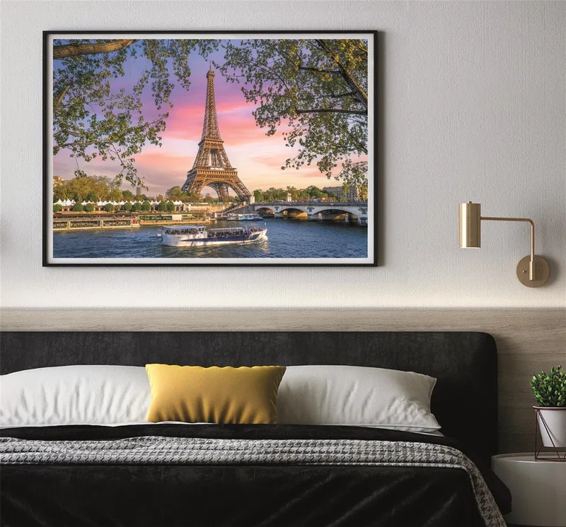 Legpuzzel Iron Lady in Pink - Puzzel 3000 Stukjes Eiffeltoren Parijs - High Quality Collection - Puzzels en Legpuzzels voor Volwassenen from Clementoni, Multicolour edition – box