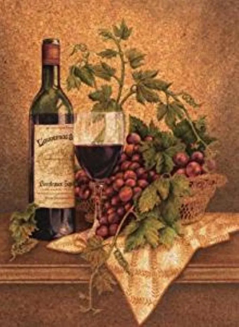 Legpuzzel - Kurk - 500 stukjes - Red Wine van Clementoni, editie Bruin – doos