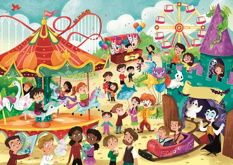 Legpuzzel Luna Park 60 Stukjes from Clementoni, Multicolour edition – box