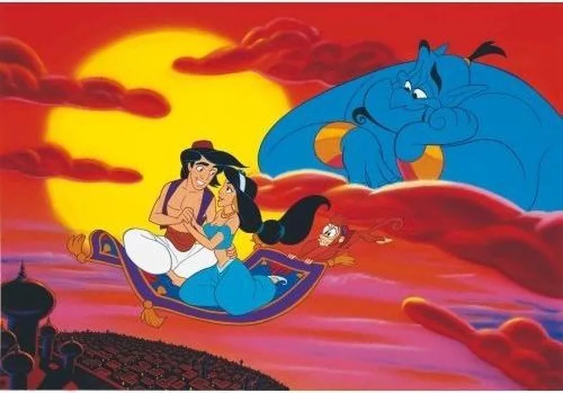 Legpuzzel met Goud - 35 stukjes - Disney Jasmine from Clementoni – box