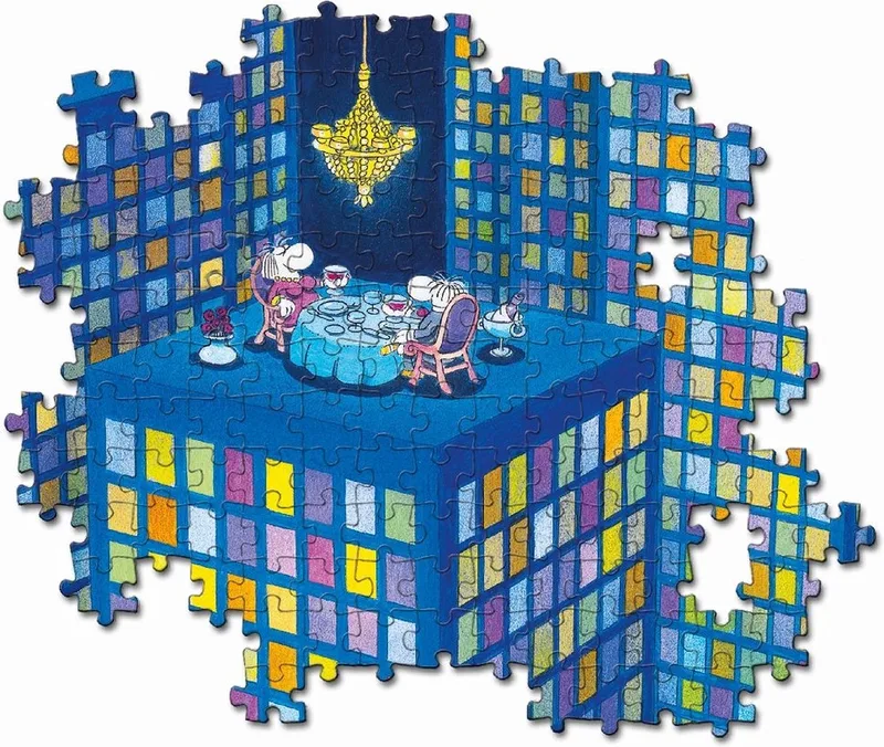 Legpuzzel - Mordillo Puzzel Collectie - Dinner - 500 Stukjes, puzzel volwassenen van Clementoni, editie Multi kleur – doos