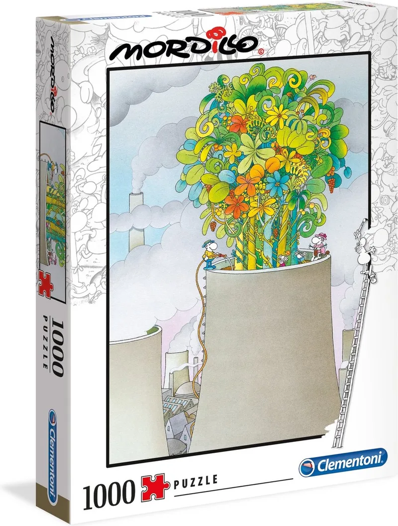 Legpuzzel - Mordillo Puzzel Collectie - The Cure - 1000 Stukjes, puzzel volwassenen van Clementoni, editie Multi kleur – doos