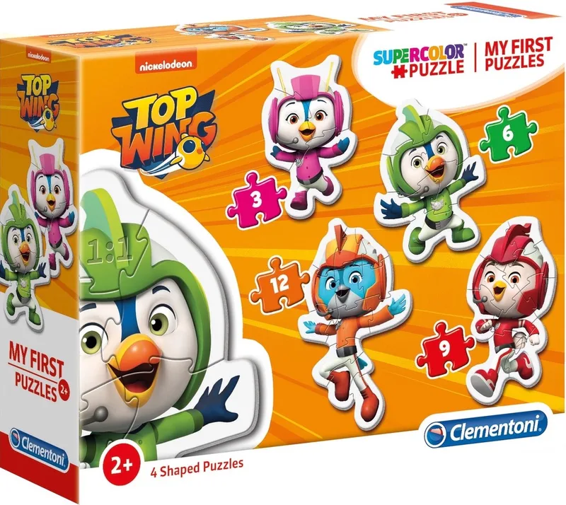 Legpuzzel My First Puzzle Top Wing 4 Puzzels from Clementoni, Multicolour edition – box