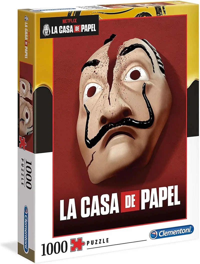 Legpuzzel - Netflix La Casa De Papel Puzzel - Dalí - 1000 Stukjes, puzzel volwassenen de Clementoni, édition Multi kleur – boîte