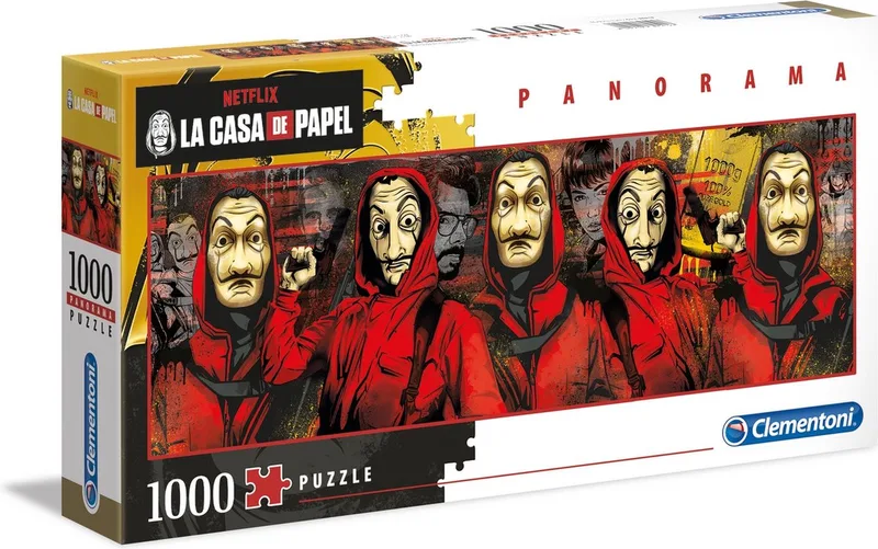 Legpuzzel - Netflix La Casa De Papel Puzzel - Team - 1000 Stukjes, puzzel volwassenen van Clementoni, editie Multi kleur – doos