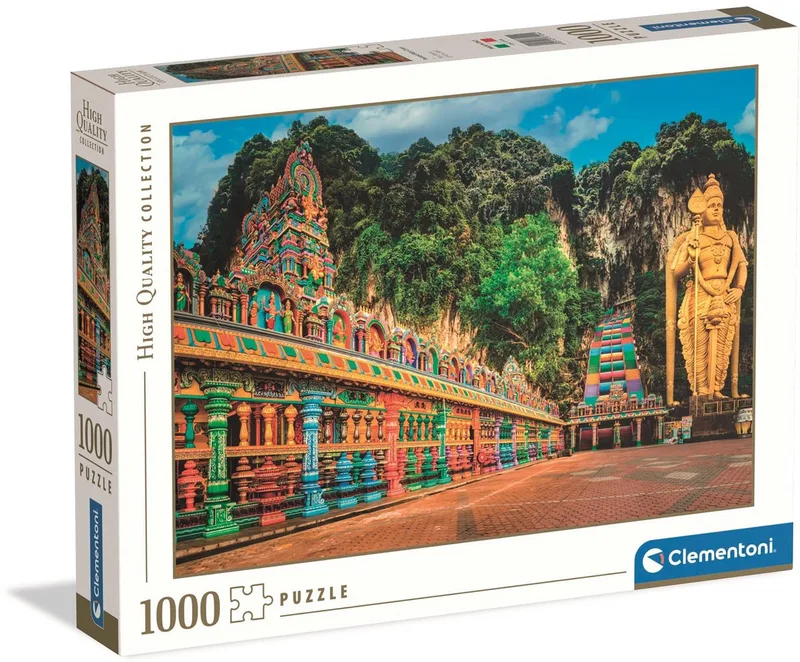 Legpuzzel Painted Batu Caves - Puzzel 1000 Stukjes - High Quality Collection Puzzle - Puzzels en Legpuzzels voor Volwassenen von Clementoni, Ausgabe Mehrfarbig – Schachtel