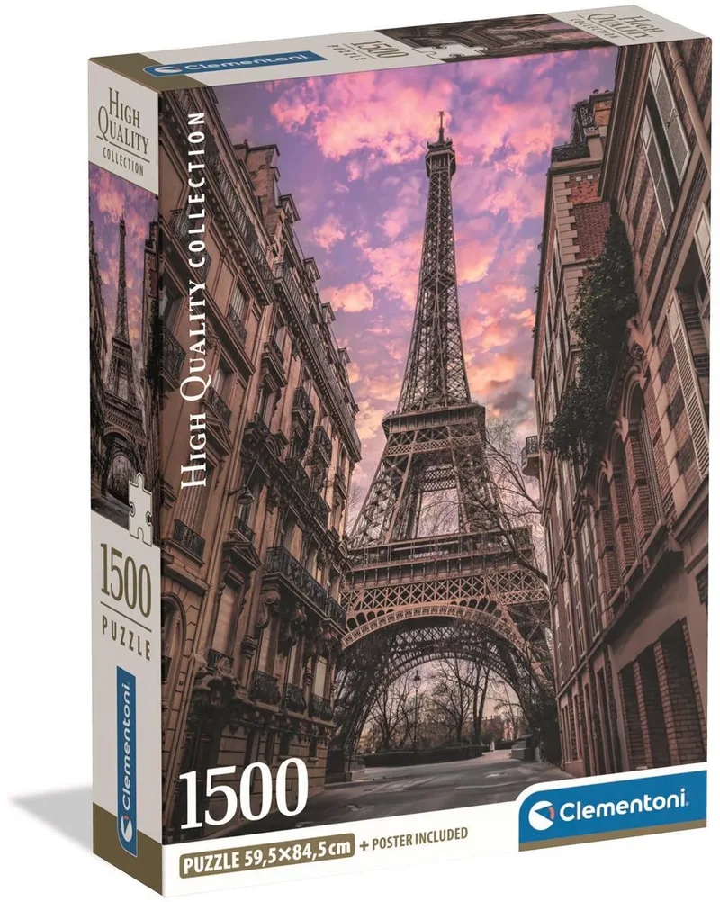 Legpuzzel Paris Awakens - Puzzel 1500 Stukjes Parijs - High Quality Collection - Compact Box - Legpuzzels en Puzzels voor Volwassenen from Clementoni, Multicolour edition – box